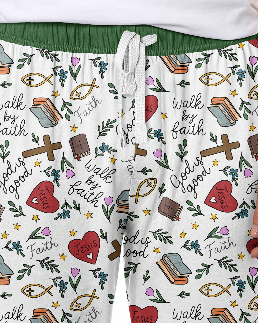 Love Jesus God Is Good Bamboo Men's Pajama Set
