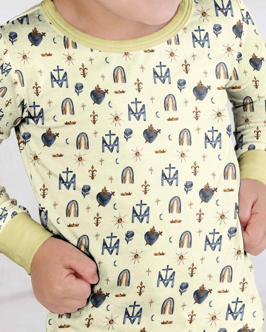 Template Bamboo Two Piece Long Sleeve Pyjamas Set