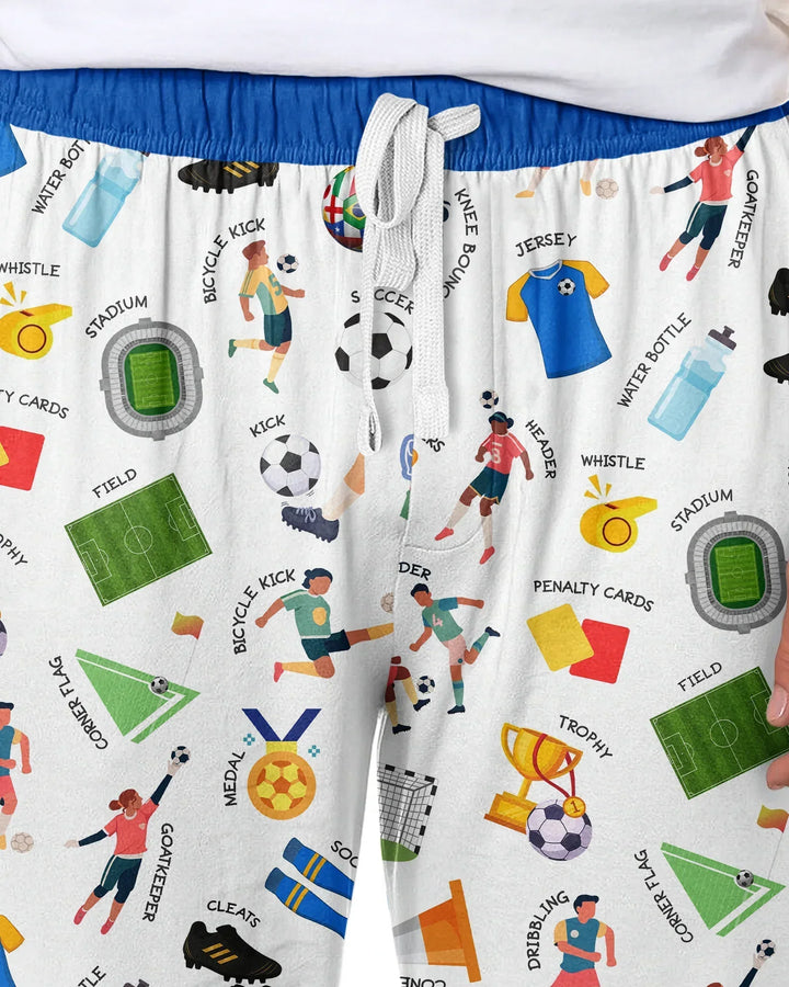 Soccer Fever All About The Game Bamboo Men's Pajama Set