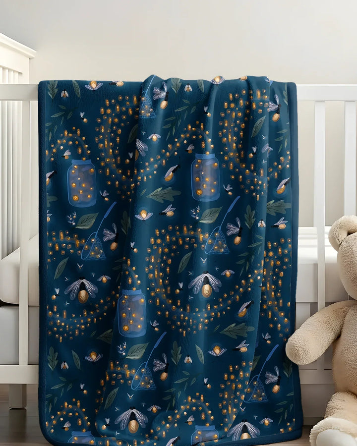 Catching Fireflies Bamboo Blanket