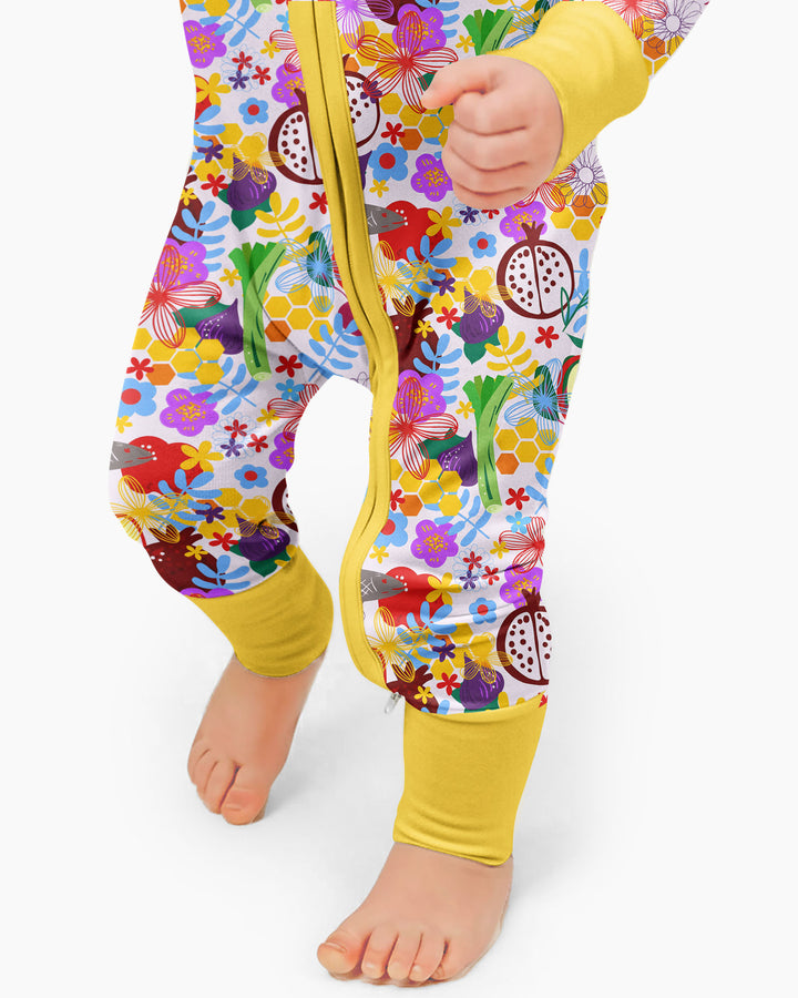 Happy Rosh Hashanah Bamboo Convertible Zippy