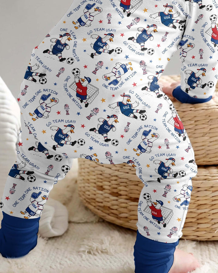 USA Soccer Goose Family Matching Bamboo Convertible Zippy