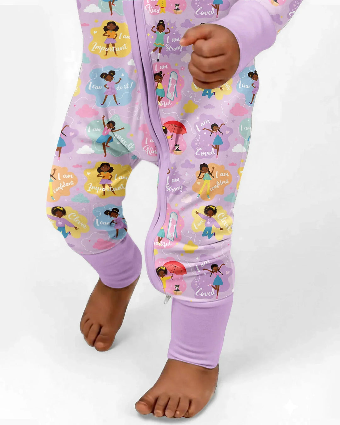 African American Girl I Am Loved Bamboo Convertible Zippy
