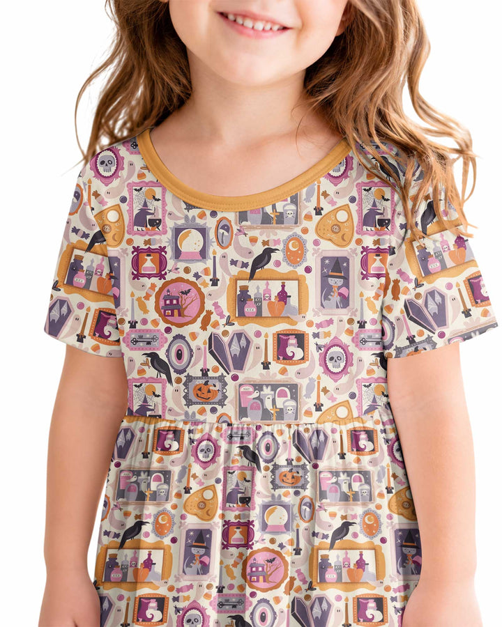 Spooky Portraits Bamboo Twirl Dress