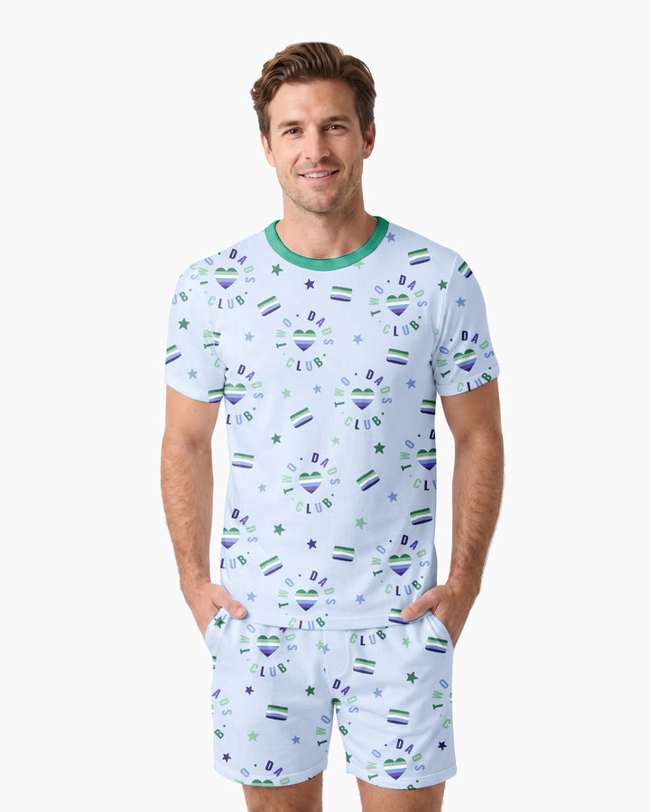 Love Makes Family Bamboo Men Short Sleeve Short Pajama Set