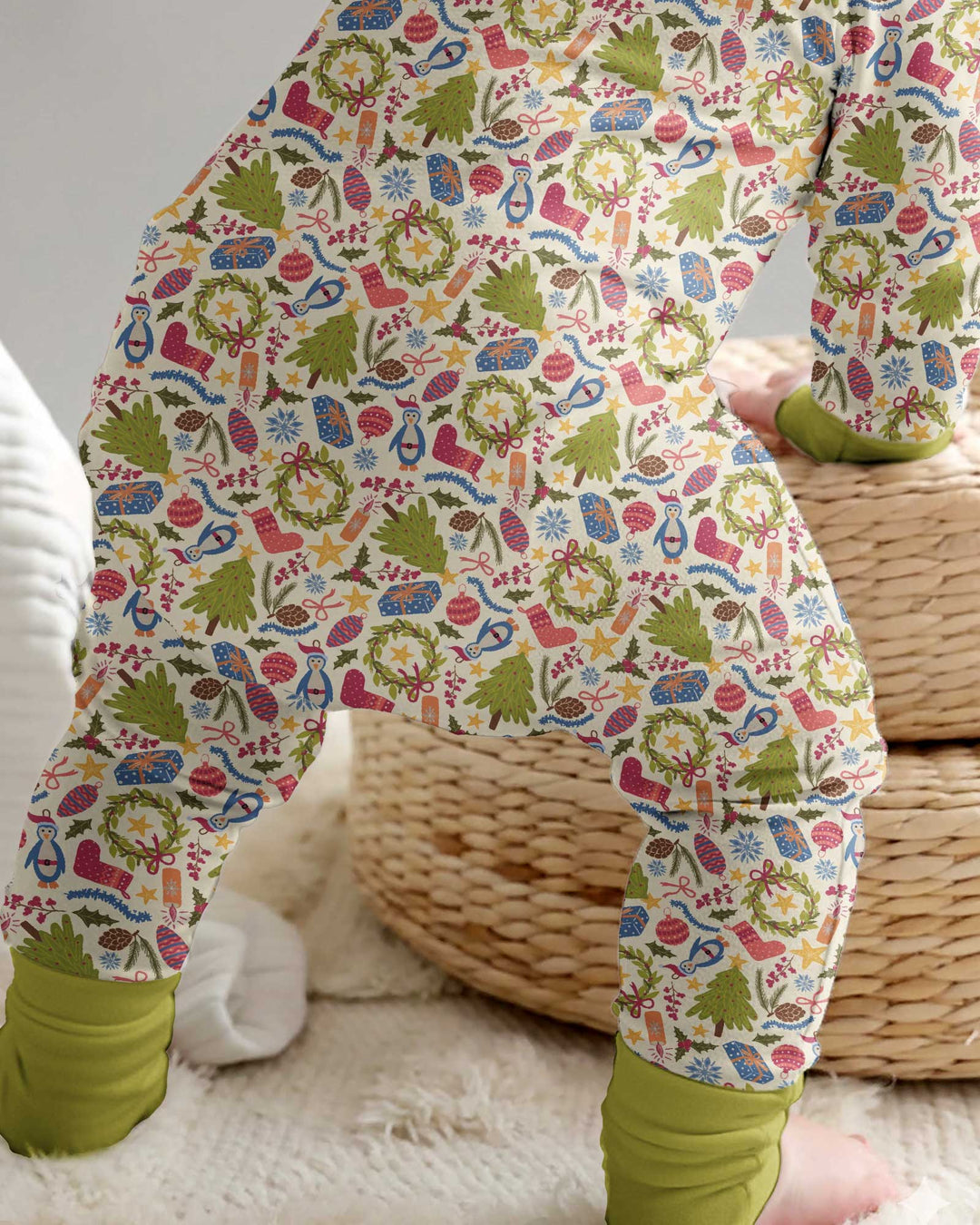 All Over Christmas Fun Bamboo Convertible Zippy