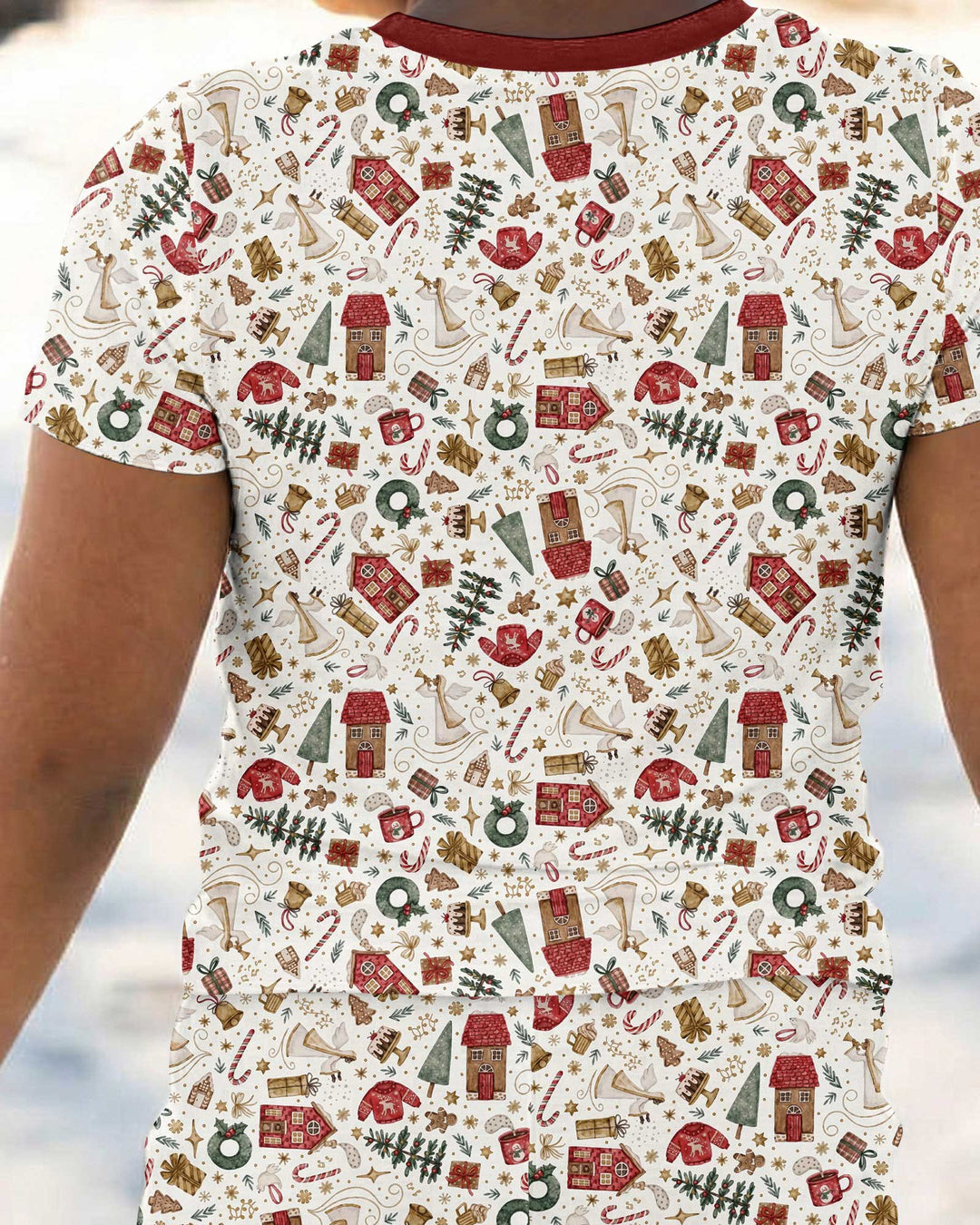 Magical Christmas Story Bamboo Two Piece Short Sleeve Pajama Set