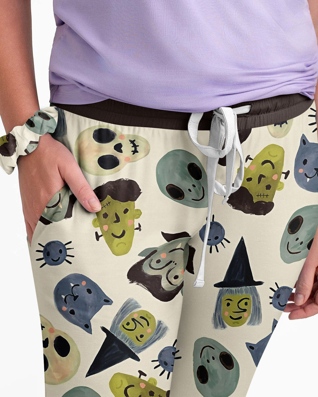 Halloween Face Bamboo Women Pajama Set