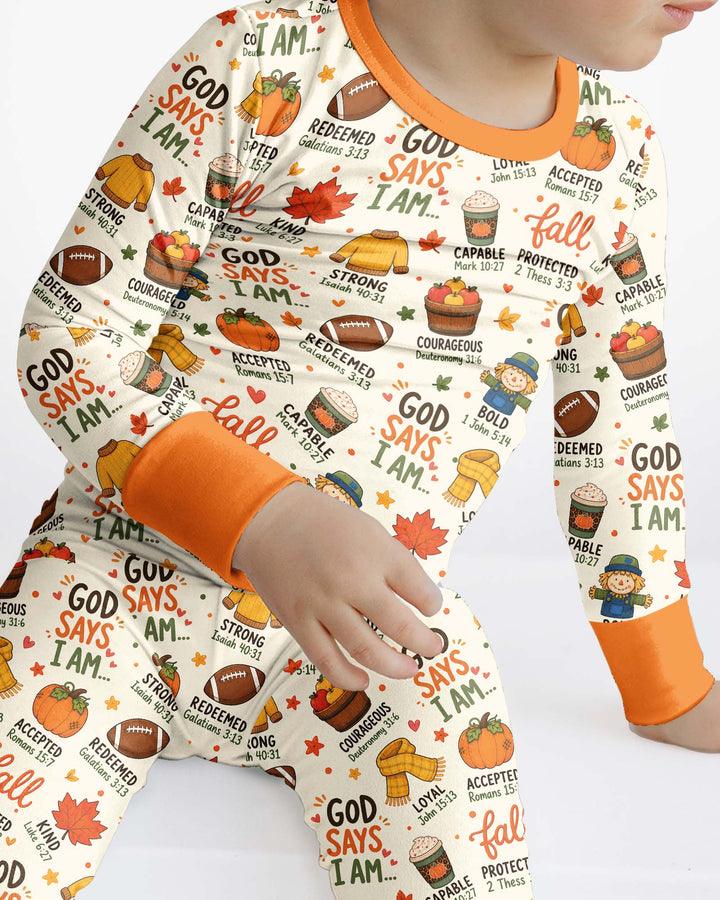 Template Bamboo Two Piece Long Sleeve Pyjamas Set