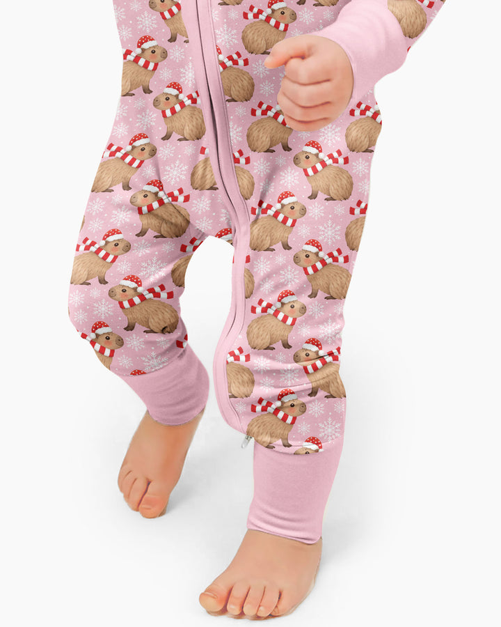 Holiday Capybaras Bamboo Convertible Zippy