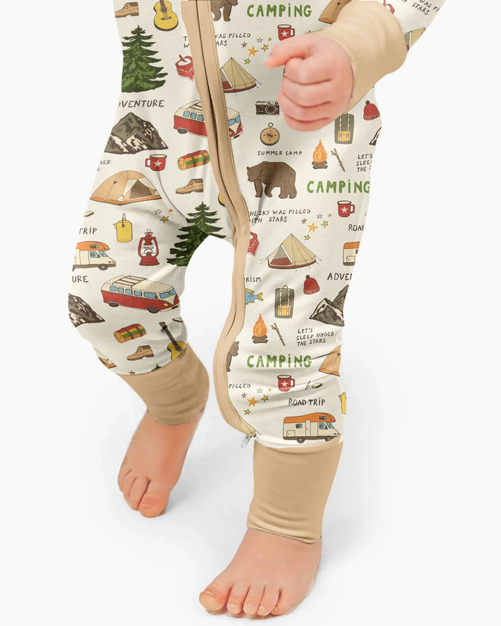 Outdoor Camping Adventure Family Matching Bamboo Convertible Zippy