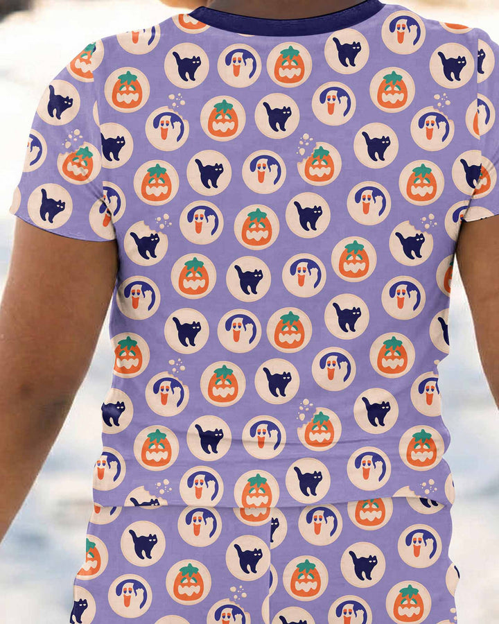 Boo Crew Bamboo Two Piece Short Sleeve Pajama Set