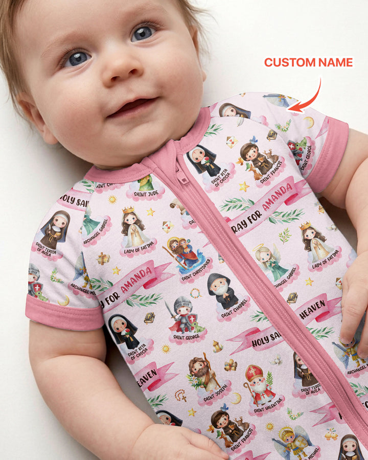 Holy Saints of Heaven Custom Name Bamboo Shorty Zippy