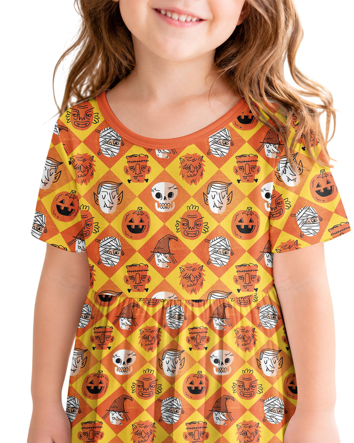 Monster Mix Bamboo Twirl Dress