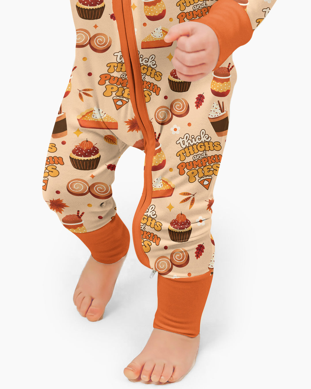 Thick Thighs and Pumpkin Pies Bamboo Convertible Zippy