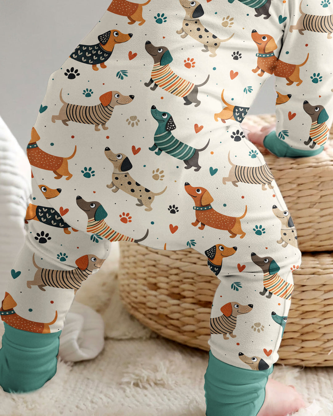 Cartoon Dachshund Bamboo Convertible Zippy