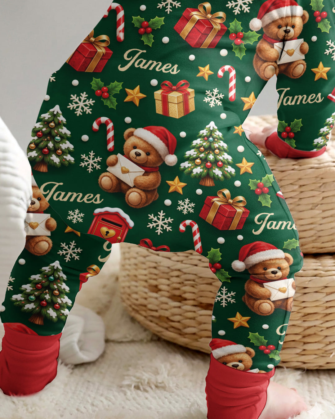 Cute Bear Christmas Bamboo Convertible Zippy
