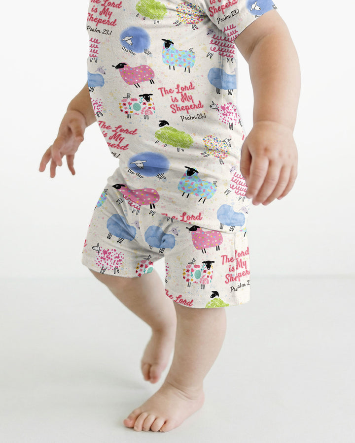 Template Bamboo Two Piece Short Sleeve Shorts Pyjamas Set
