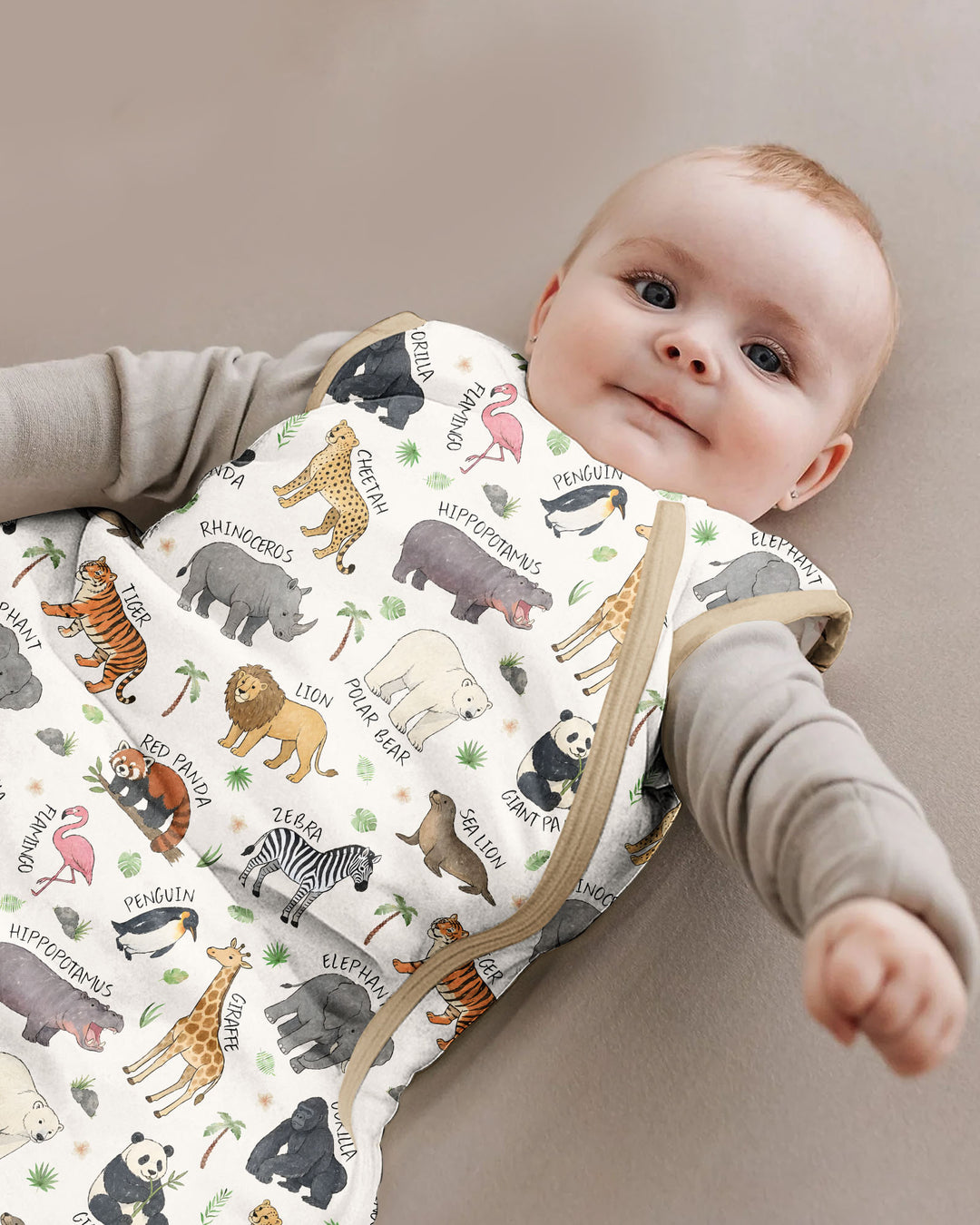 Safari Animals Bamboo Sleep Bag