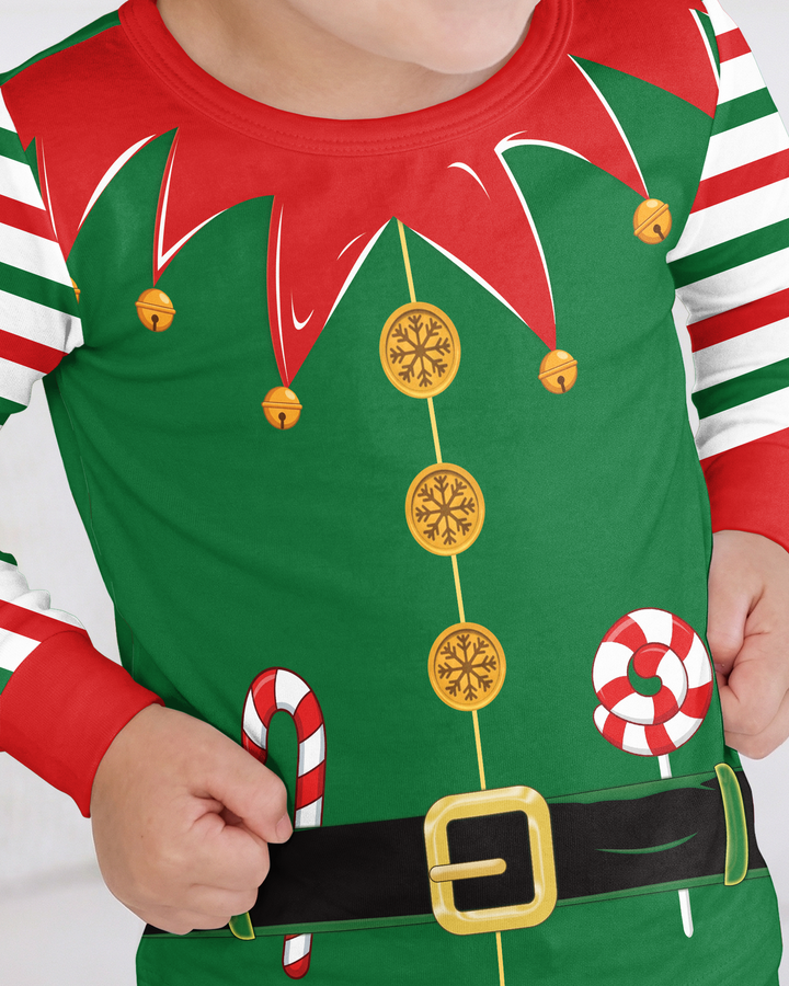 Cutest Little Elf Bamboo Two Piece Long Sleeve Pajama Set