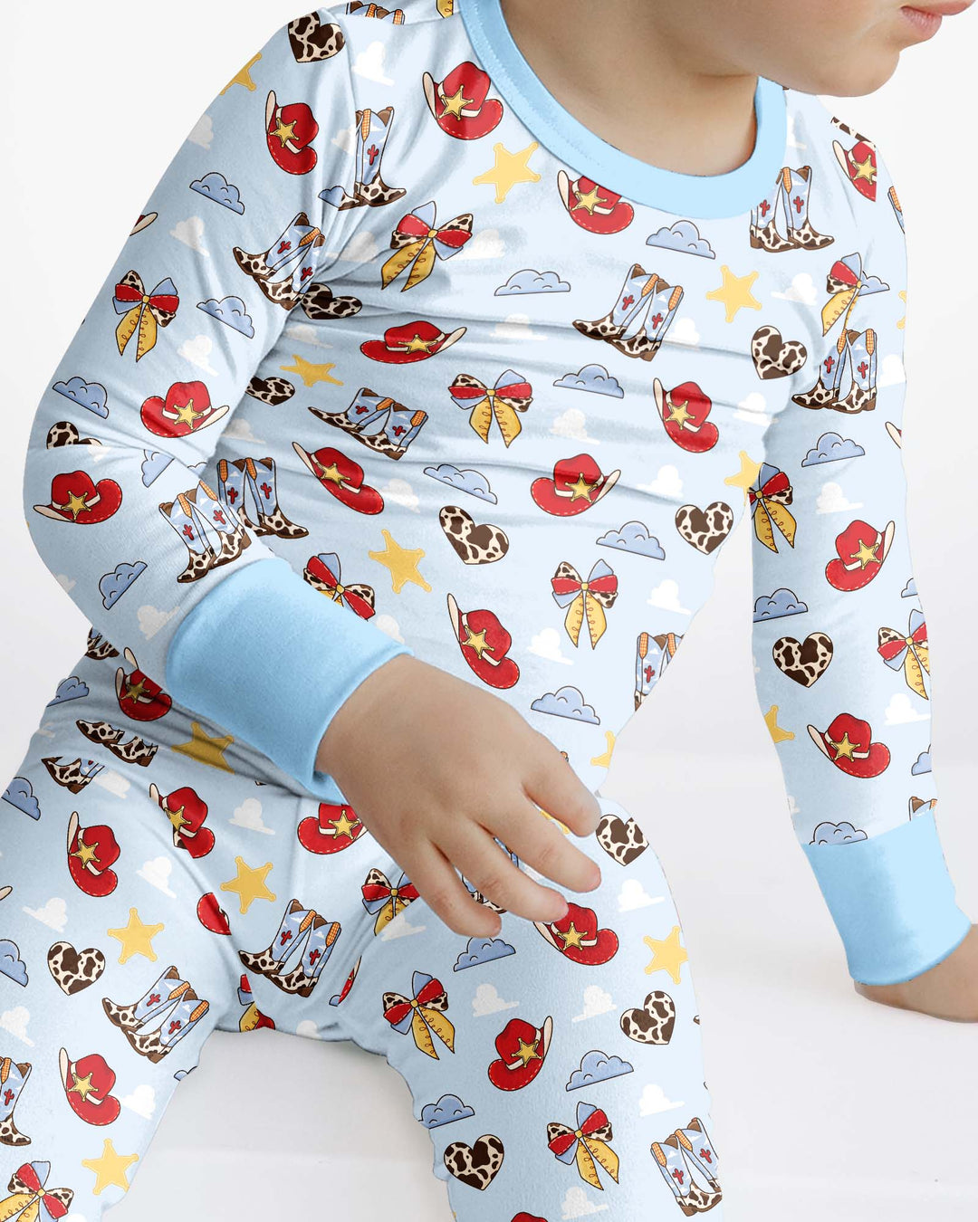 Template Bamboo Two Piece Long Sleeve Pyjamas Set