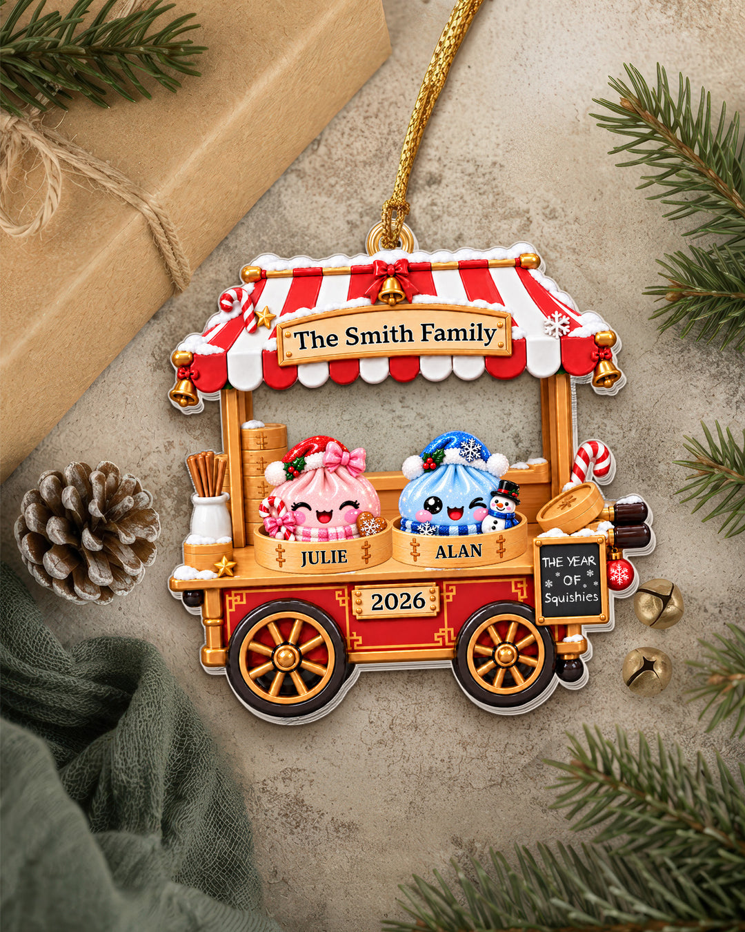 The Year Of Squishy Family Acrylic Ornament