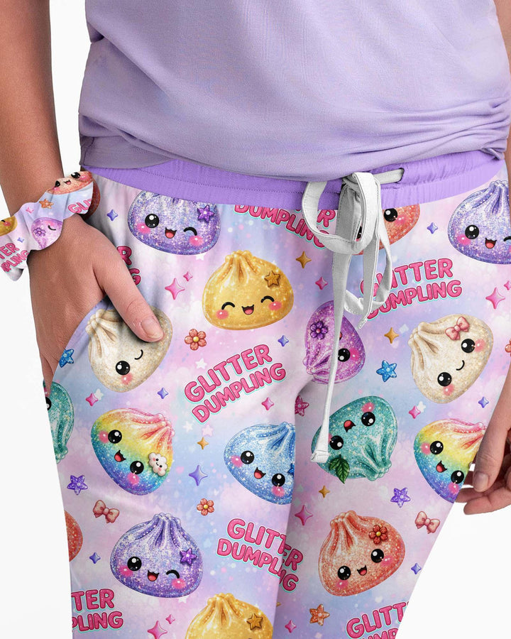 Glitter Dumpling Bamboo Women Pajama Set
