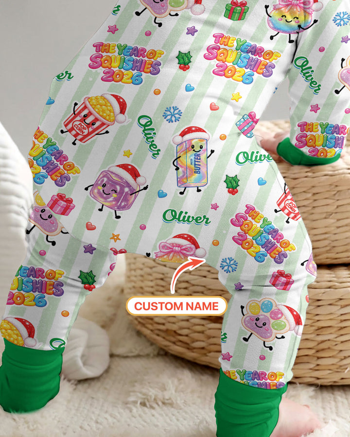 Custom Name The Year of Squishies 2026 Bamboo Convertible Zippy