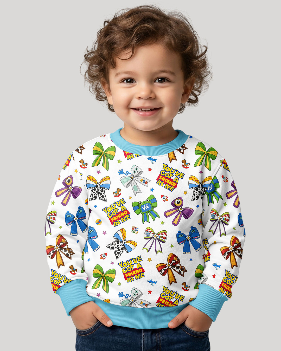 Magical Mirror Bow Bamboo Crewneck Sweatshirt