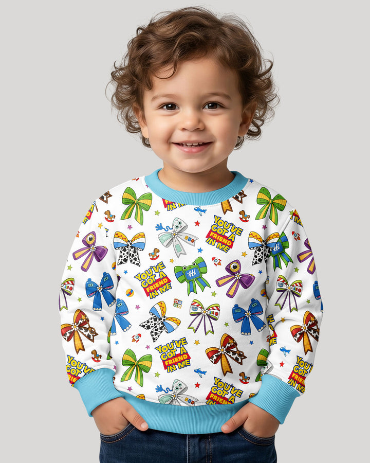 Magical Mirror Bow Bamboo Crewneck Sweatshirt