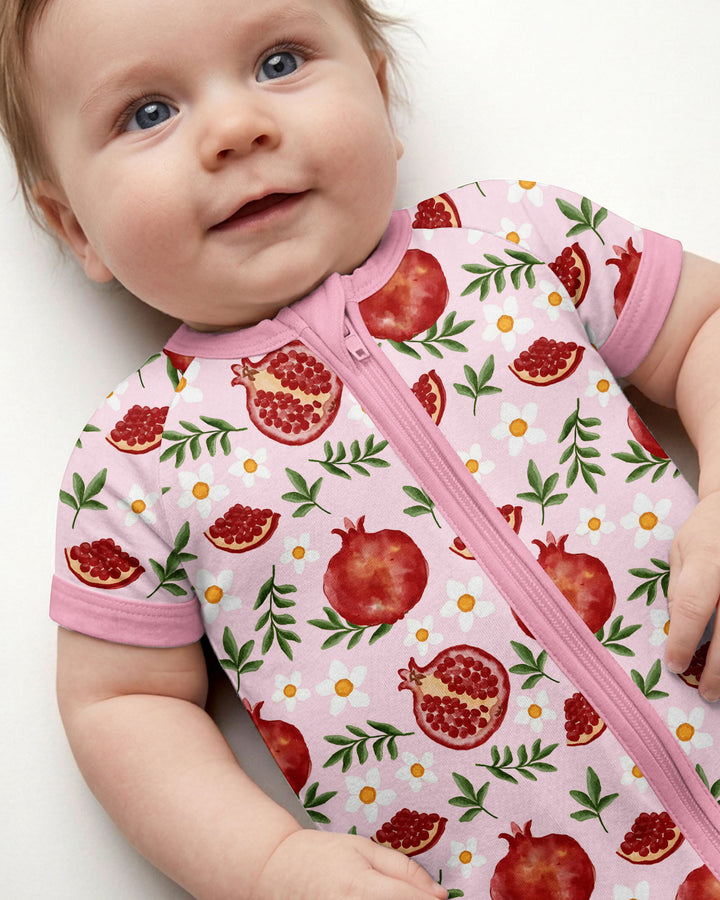 Pomegranate Garden Joy Family Matching Bamboo Shorty Zippy