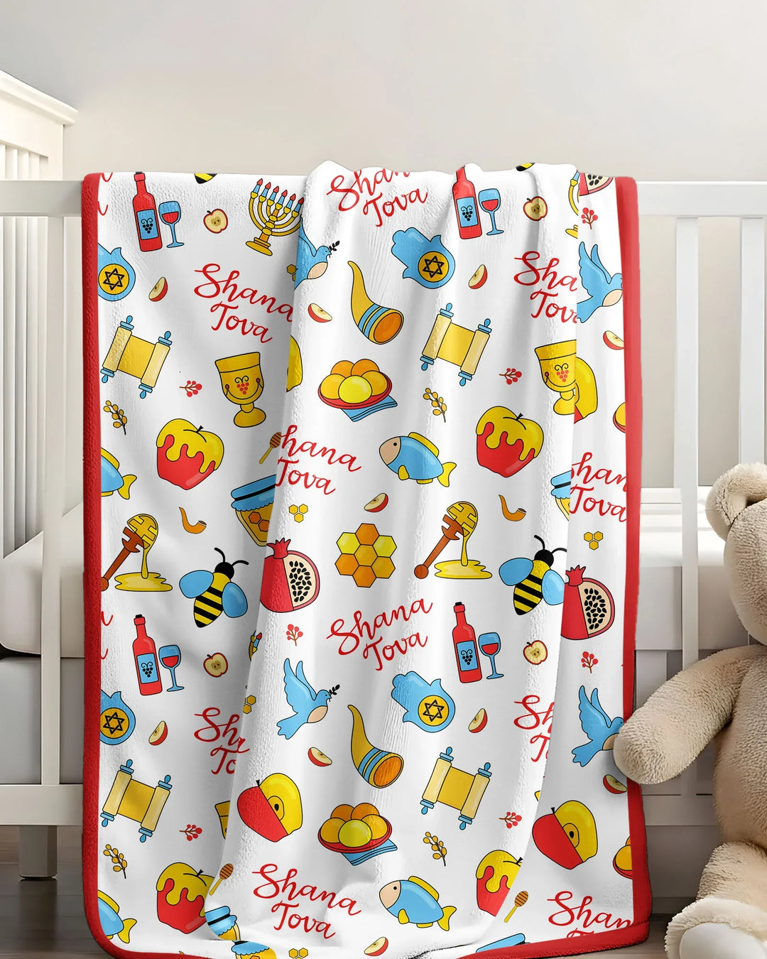 Shanah Tovah U'Metukah Bamboo Blanket