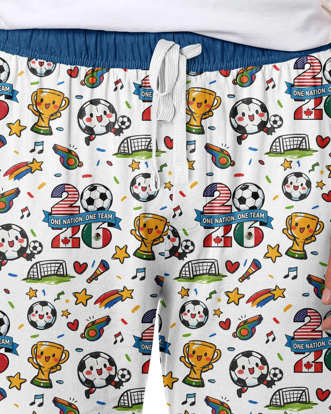 Soccer Fever 2026 Family Matching Bamboo Men's Pajama Set