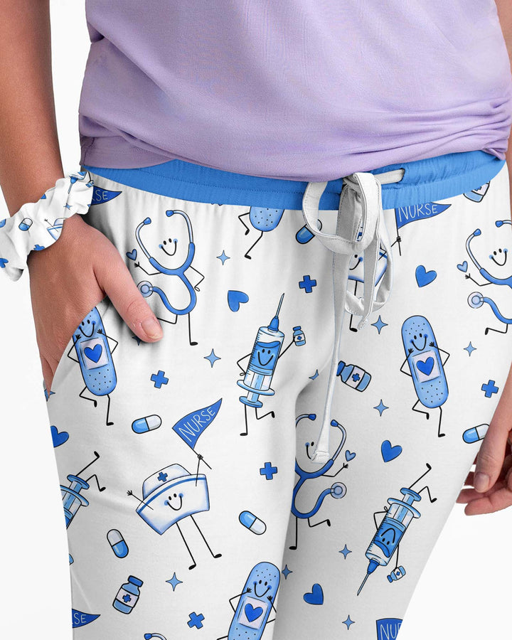 Cute Nurse Crew Bamboo Women Pajama Set
