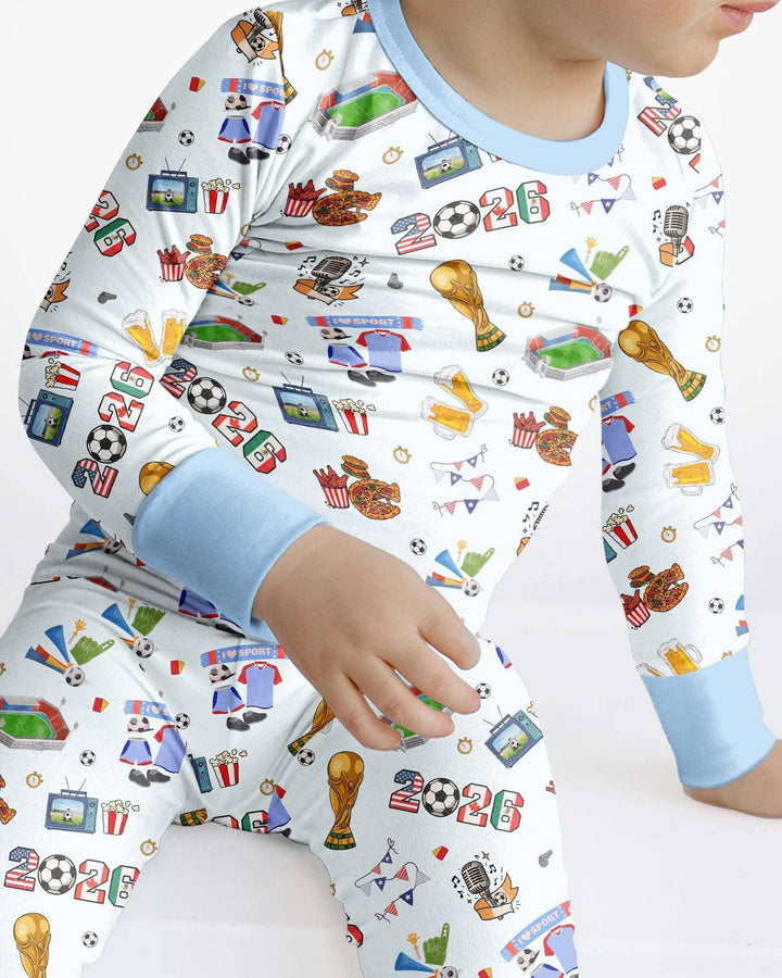Dreaming of The Cup Bamboo Two Piece Long Sleeve Pajama Set