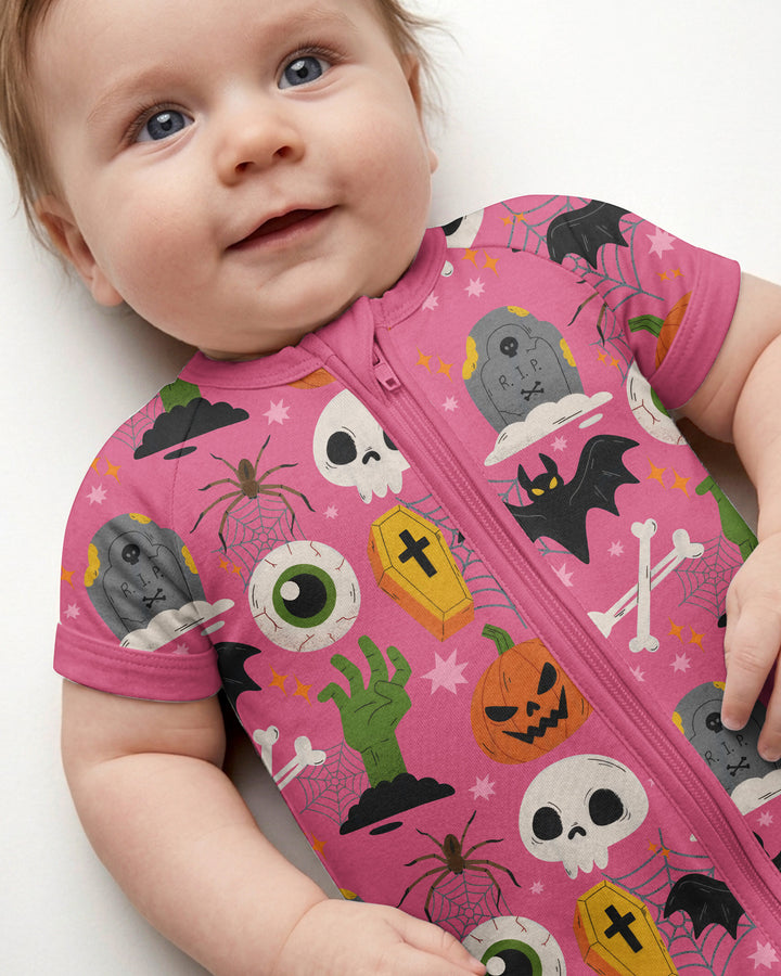 Little Monsters Bamboo Shorty Zippy For Halloween
