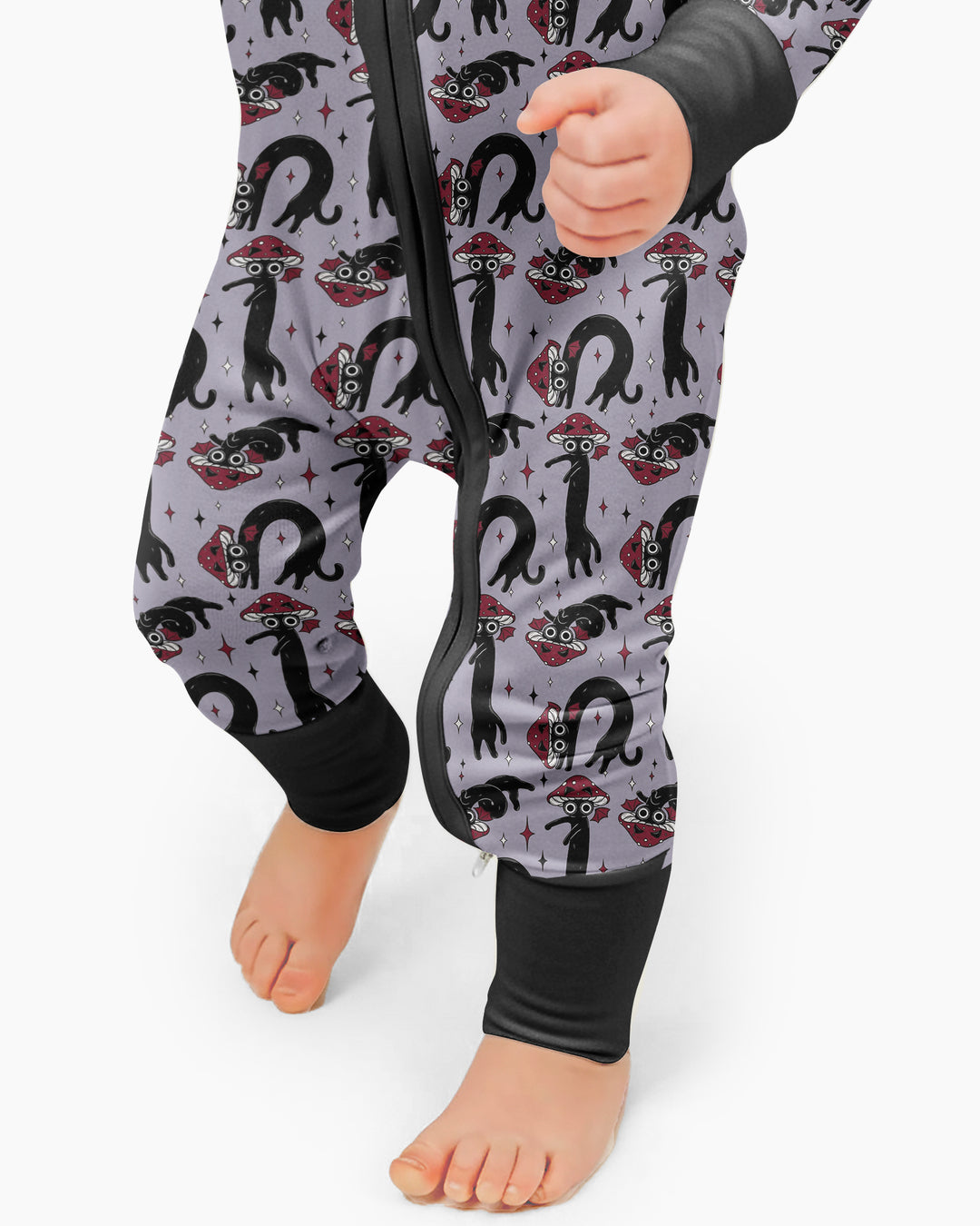 Mushroom Cat Mischief Bamboo Convertible Zippy