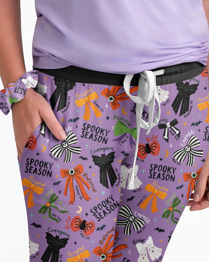 Spooky Bows Spooky Season Bamboo Women Pajama Set
