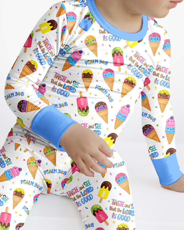 Template Bamboo Two Piece Long Sleeve Pyjamas Set