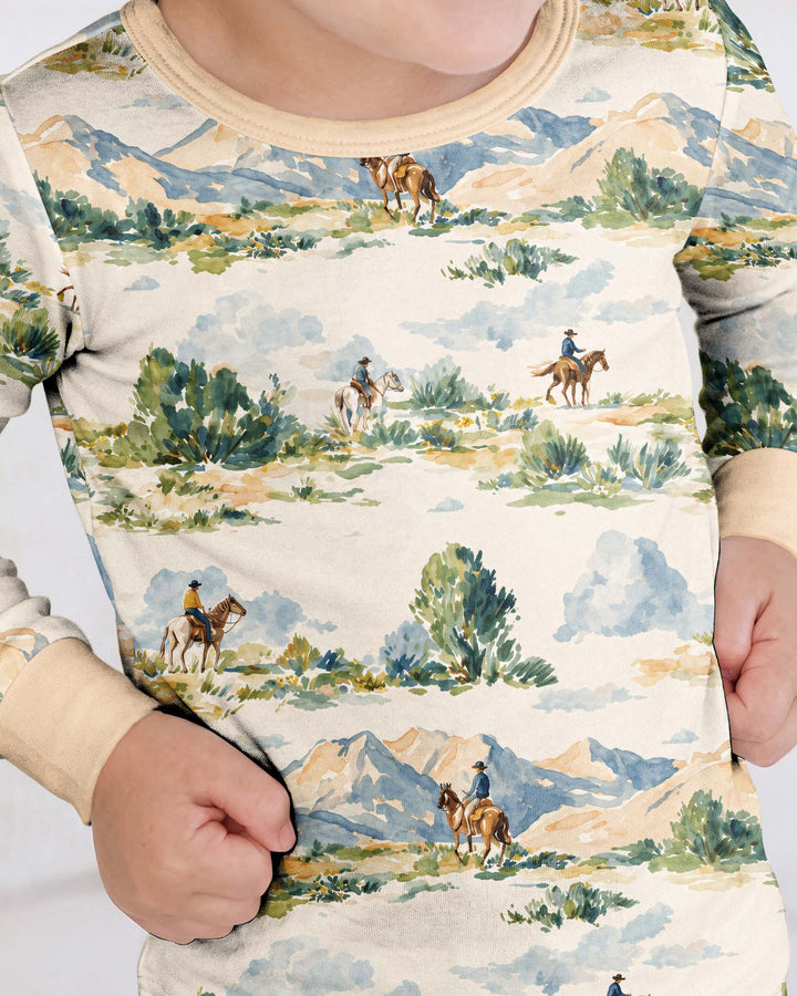Template Bamboo Two Piece Long Sleeve Pyjamas Set