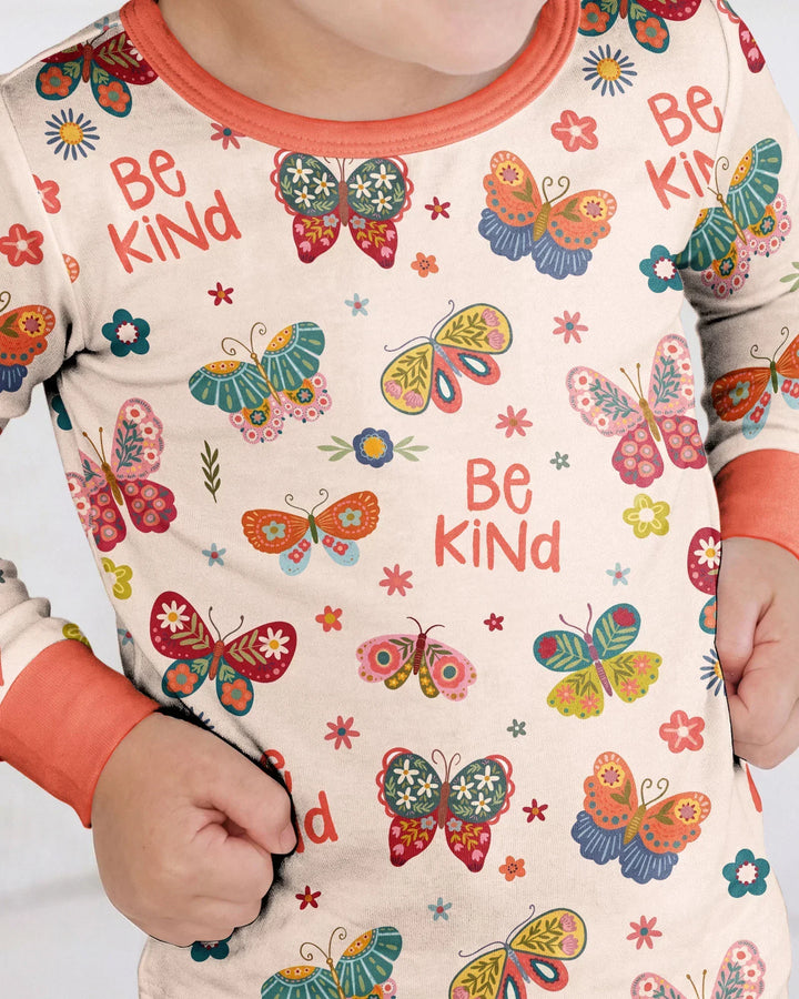 Template Bamboo Two Piece Long Sleeve Pyjamas Set