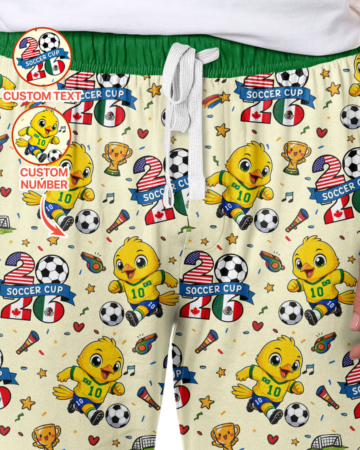 We Are The Champions Soccer Cup 2026 Bamboo Men's Pajama Set