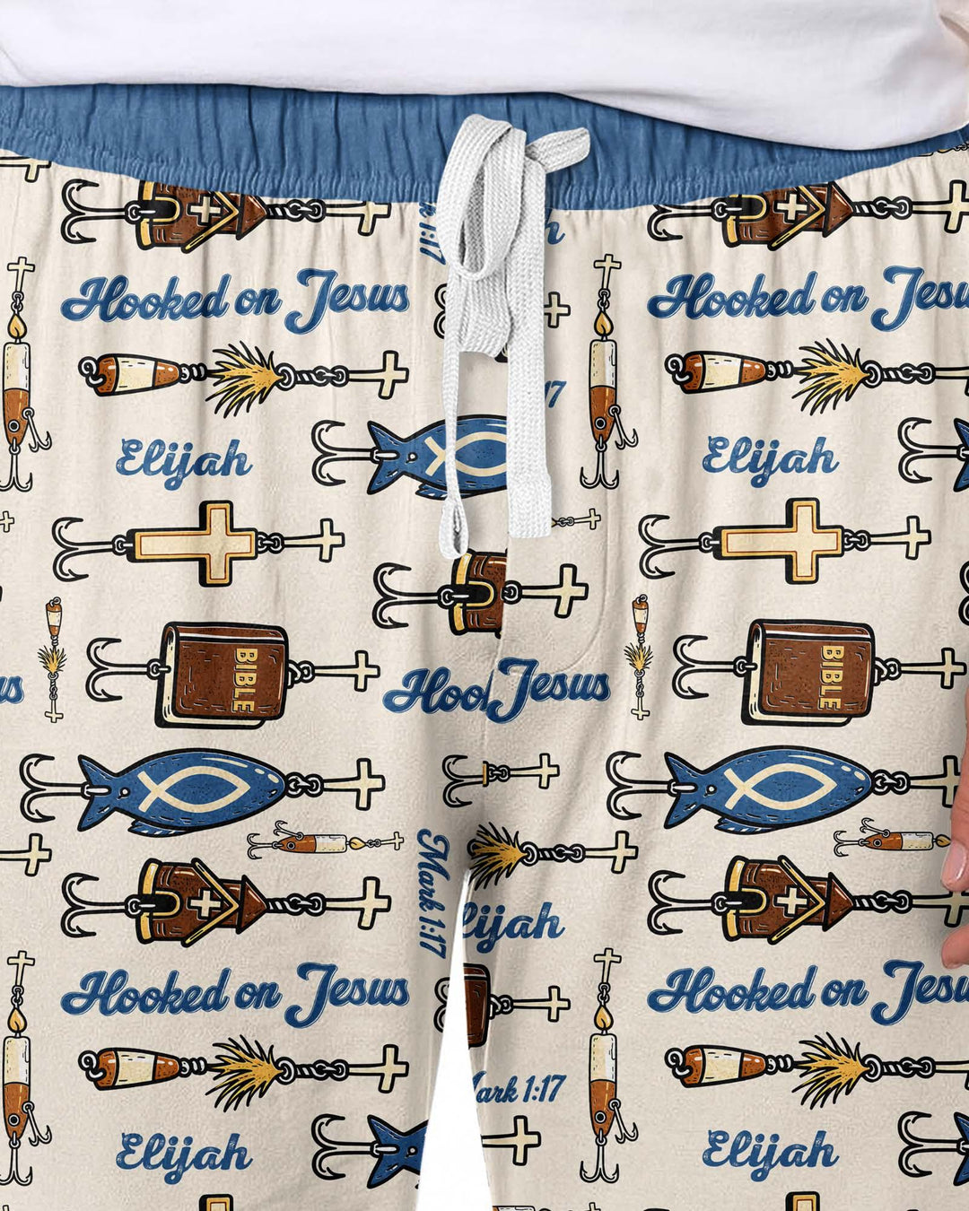 Hooked On Jesus Bamboo Men's Pajama Set