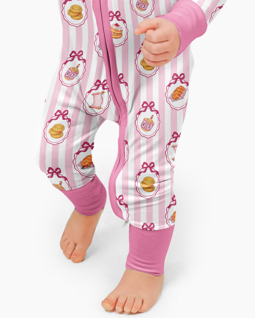 Blue White Jewish Holiday Bamboo Convertible Zippy