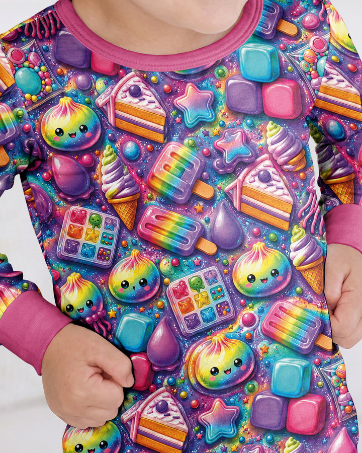 Squishy Party Bamboo Two Piece Long Sleeve Pajama Set