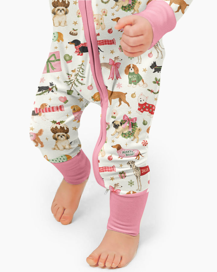 Festive Dog Merry Woofmas Bamboo Convertible Zippy