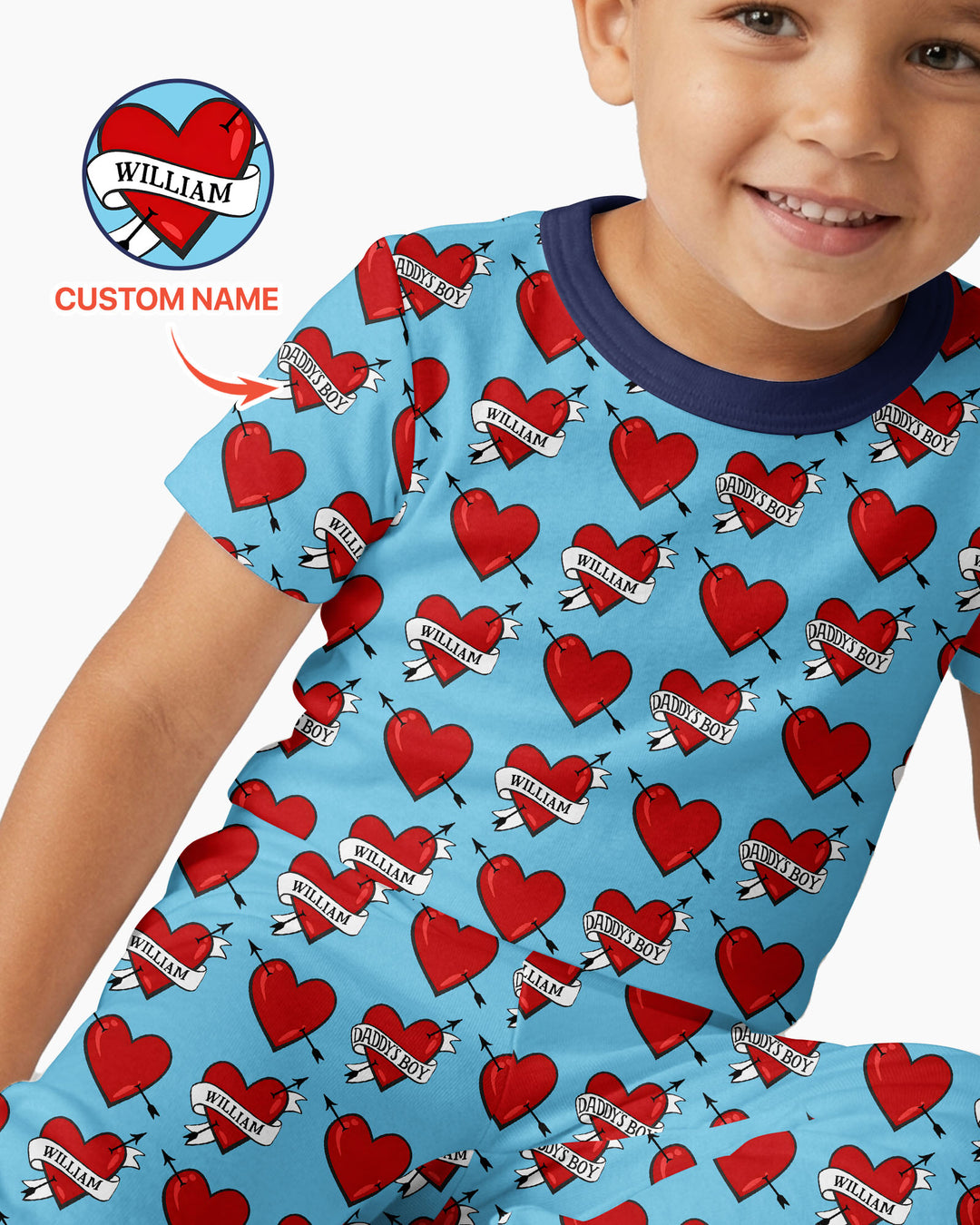 Dad's Kids Bamboo Two Piece Short Sleeve Pajama Set