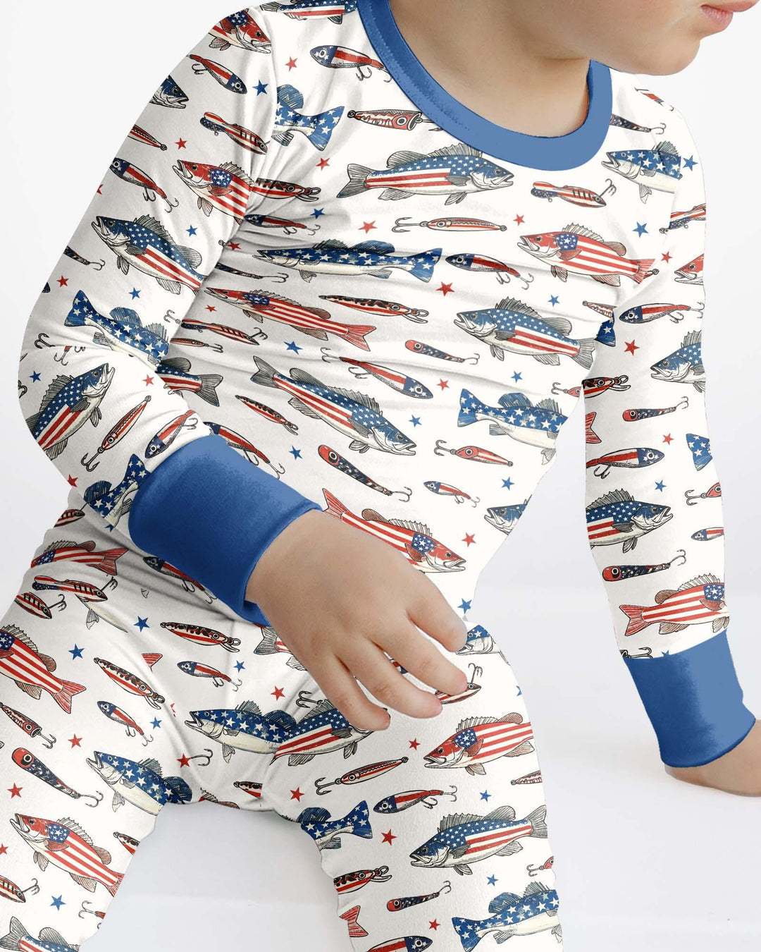 Hooked On Freedom Bamboo Two Piece Long Sleeve Pajama Set