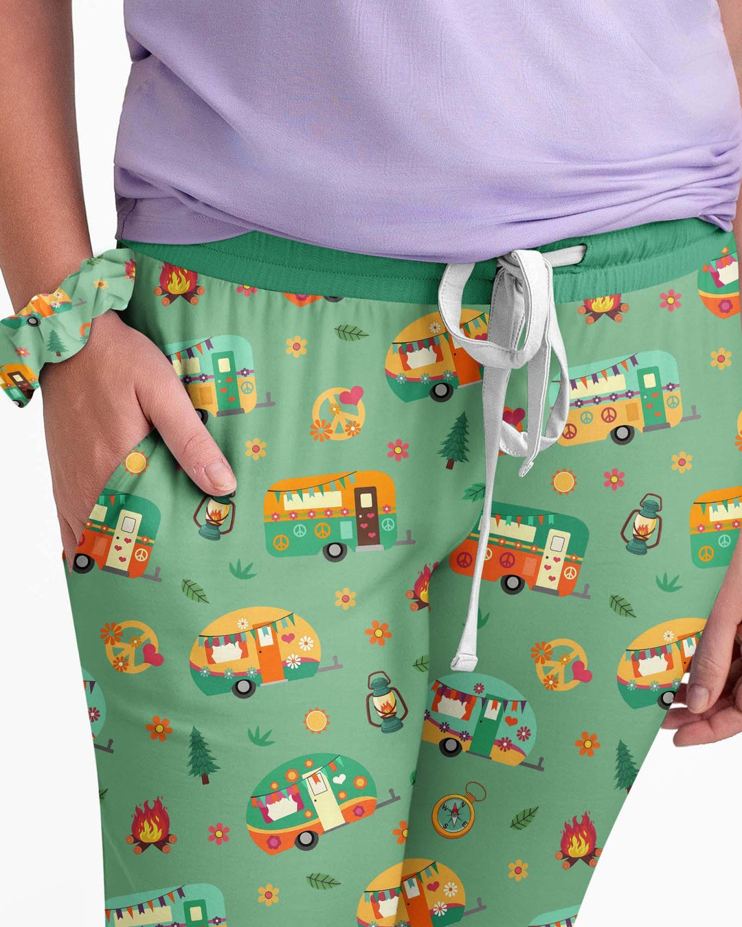 Happy Little Camper Women Pajama Set