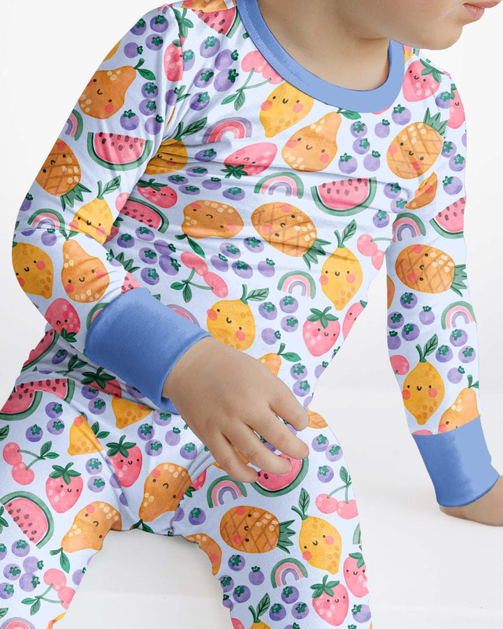 Fruitie Cuties Family Matching Bamboo Two Piece Long Sleeve Pajama Set